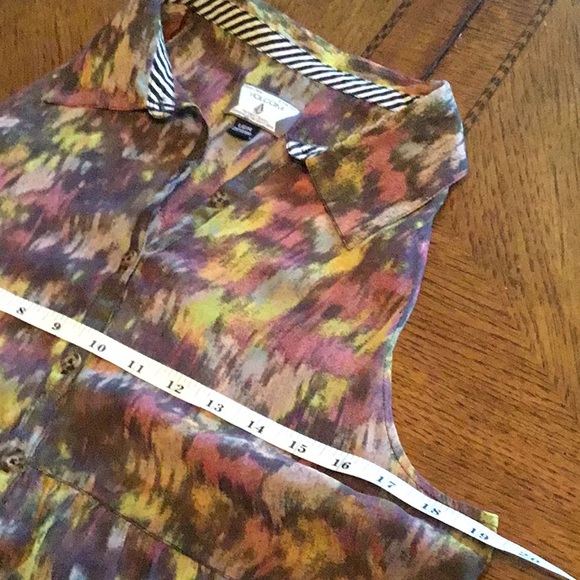 EUC Volcom Large Sheer flowy beach coverup or short dress - Picture 3 of 5